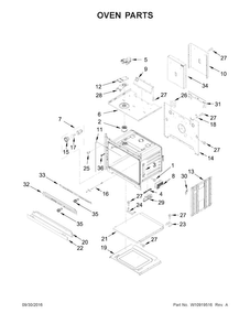 Part Location Diagram of W10730176 Whirlpool VENT-EXHST