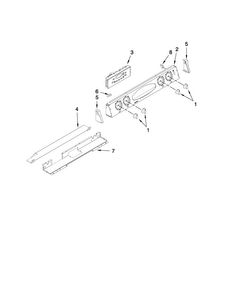 Control Panel Parts Diagram and Parts List for MGS5775BDW19  Maytag Range