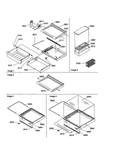 Dell/shelves/crisper Assembly Diagram and Parts List for SB21VPSE-P1315603WE  Amana Refrigerator