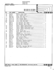 Doors Page 3 Diagram and Parts List for 19903-0A  Admiral Refrigerator