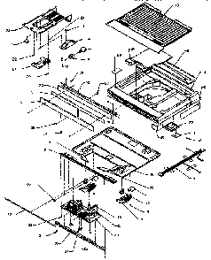 Comparment Separator/divider Block Diagram and Parts List for TX21R-P1157605W  Amana Refrigerator