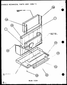 Chassis Mechanical Parts Assy (con^t) (pth09300fr/p1103401r) (pth09400fr/p1103501r) Diagram and Parts List for PTH12300ER P9812615R Amana Air Conditioner