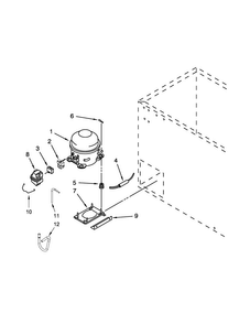Unit Parts Diagram and Parts List for AZC31T22DW00  Amana Freezer