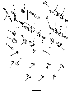 Terminals Diagram and Parts List for CE4307W P1163513WW Amana Dryer