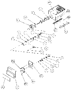 Crushed Ice Bucket Diagram and Parts List for 36761-P1135802W  Amana Refrigerator