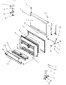 Section 6 Diagram and Parts List for TR21S4E-P1196104WE  Amana Refrigerator