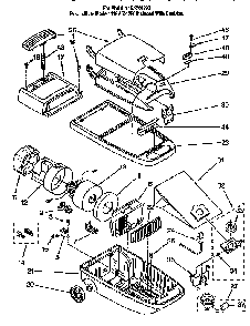 Canister Diagram and Parts List for 1162501290  Kenmore Canister Vacuum
