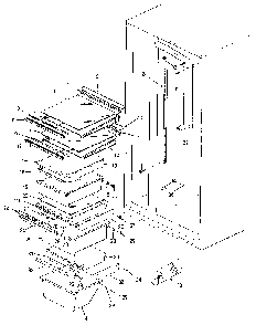Shelves & Accessories Diagram and Parts List for JRSD246B MBQ82A Jenn-Air Refrigerator