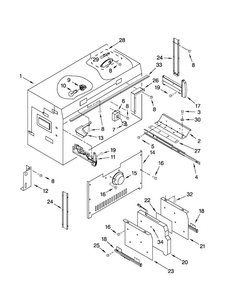 Freezer Liner Parts Diagram and Parts List for JF42NXFXDW02  Jenn-Air Refrigerator