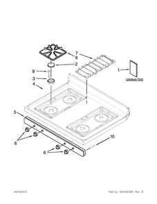 Part Location Diagram of W10456419 Whirlpool USE & CARE GUIDE