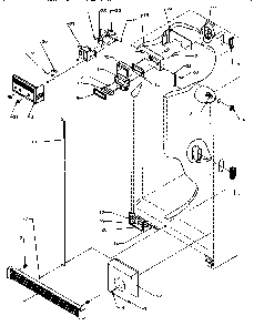 Refrigerator/freezer Controls And Cabinet Parts Diagram and Parts List for SPD25QA3W-P1181321WW  Amana Refrigerator