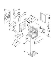 Chassis Parts Diagram and Parts List for MER6775BAS18  Maytag Range
