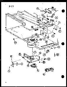 Blower Diagram and Parts List for RS-7A P75589-7M Amana Microwave