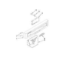 Control Panel Parts Diagram and Parts List for MDB7809AWW2  Maytag Dishwasher