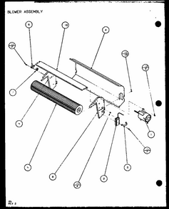 Blower Assembly (pth09300fr/p1103401r) (pth09400fr/p1103501r) Diagram and Parts List for PTH12300ER P9812615R Amana Air Conditioner