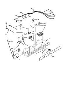 Control Parts Diagram and Parts List for MSD2573VEW00  Maytag Refrigerator