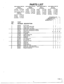 Front Assembly/ Outercase Parts Page 2 Diagram and Parts List for 5787  Amana Air Conditioner