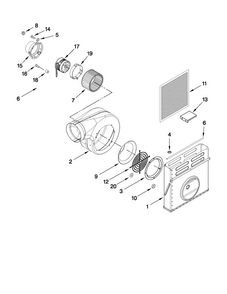 Part Location Diagram of 3801F427-80 Whirlpool BRACKET