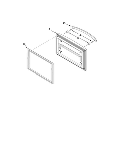 Freezer Door Parts Diagram and Parts List for AFF2534FES6  Amana Refrigerator