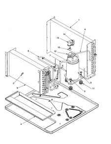 Compressor Assembly Diagram and Parts List for RC10010C1DR REV A Amana Air Conditioner