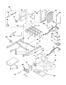 Unit Parts Diagram and Parts List for MSD2553WEM01  Maytag Refrigerator