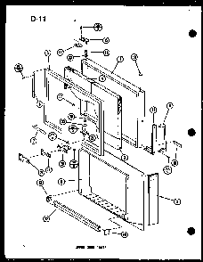 Upper Door Parts Diagram and Parts List for TM14G-G-P75658-8WG  Amana Refrigerator