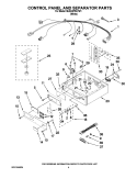 CONTROL PANEL AND SEPARATOR PARTS Diagram and Parts List for MLE24PRAYW1  Maytag Dryer