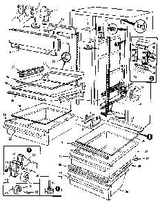 Fresh Food Compartment Diagram and Parts List for JRS226B MAQ21B Jenn-Air Refrigerator