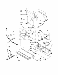 Unit Parts Diagram and Parts List for G37026FEAW3  Maytag Refrigerator