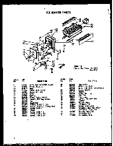Ice Maker Parts Diagram and Parts List for SRI19W-C-P60340-37WC  Amana Refrigerator