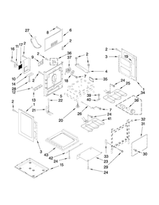 Chassis Parts Diagram and Parts List for MER8772WB0  Maytag Range