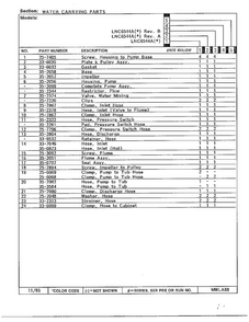 Water Carrying Parts Page 2 Diagram and Parts List for 6544A  Norge Washer