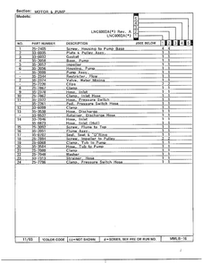 Motor And Pump Page 2 Diagram and Parts List for 6002A REV A Norge Washer