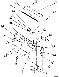Section 2 Diagram and Parts List for LE8517W2B-PLE8517W2B  Amana Dryer