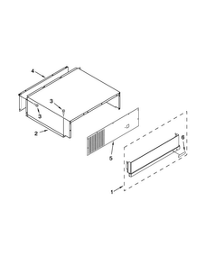 Top Grille And Unit Cover Parts Diagram and Parts List for JS42SEDUDW15  Jenn-Air Refrigerator
