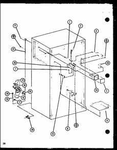 Section 12 Diagram and Parts List for TX18N-P1106212W  Amana Refrigerator