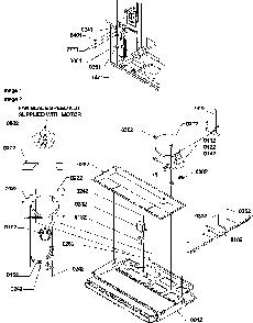 Machine Compartment Diagram and Parts List for TR25VE-P1196404WE  Amana Refrigerator