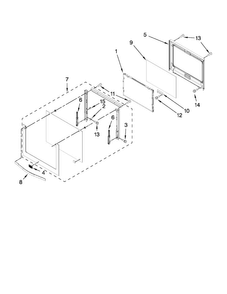 Oven Door Parts Diagram and Parts List for MEW9530AW00  Maytag Wall Oven