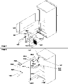 Cabinet Back Diagram and Parts List for TW518VW-P1322501WW  Amana Refrigerator