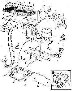 Unit Compartment & System Diagram and Parts List for JRT1215B M9C67B Jenn-Air Refrigerator