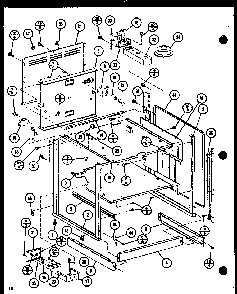 Panel Assembly Diagram and Parts List for ARC-502 P85675-1S Amana Range