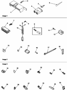 Connection Blocks, Extractor Tool Diagram and Parts List for LWC80AW-PLWC80AW  Amana Washer