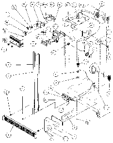Refrigerator, Freezer Controls, & Cabinet Diagram and Parts List for 36051-P1122003W  Amana Refrigerator
