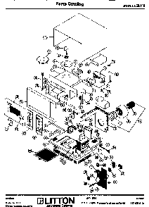 Section 22 Diagram and Parts List for 70 0502 Amana Microwave