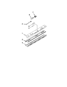 Control Panel Parts Diagram and Parts List for JS48NXFXDW00  Jenn-Air Refrigerator