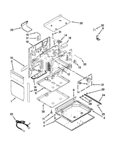 Chassis Parts Diagram and Parts List for MGS5752BDB20  Maytag Range