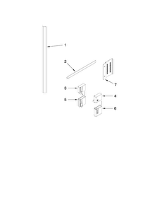 Accessory Parts Diagram and Parts List for JDD4000AWS3  Jenn-Air Dishwasher