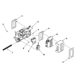 Controls Diagram and Parts List for ACD2232HRB0  Amana Refrigerator