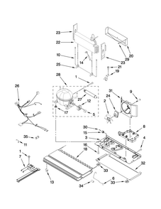 Unit Parts Diagram and Parts List for MFI2269VEB3  Maytag Refrigerator