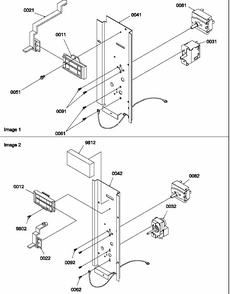 Control Panel Diagram and Parts List for 10C2MY-P1203101R  Amana Air Conditioner